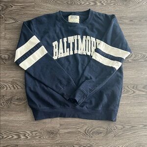 Navy Blue and White women’s Sweater